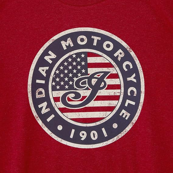 Indian Motorcycle Men's USA Flag Logo T-Shirt