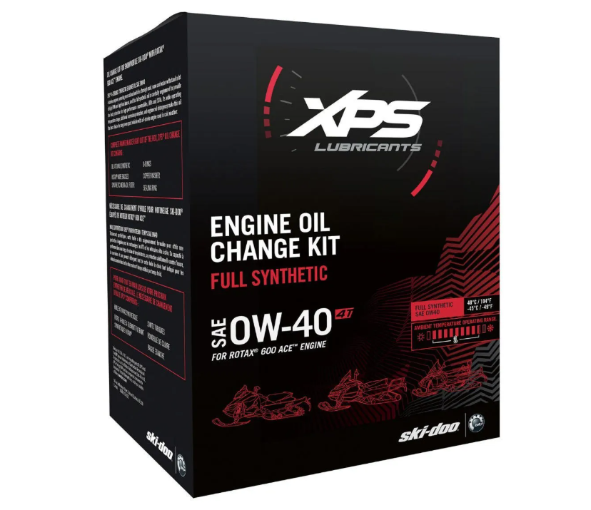 Ski-Doo XPS 4T 0W-40 Synthetic Oil Change Kit for Rotax 1200 4-TEC engine SKU 9779255