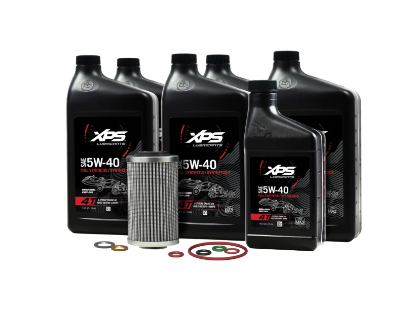 Can-Am XPS 4T 5W-40 Full Synthetic Oil Change Kit for Rotax 1330 engine