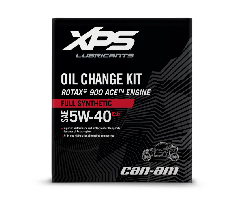 Can-Am XPS 4T 5W-40 Full Synthetic Oil Change Kit for Rotax 900 ACE engine SKU 9779489