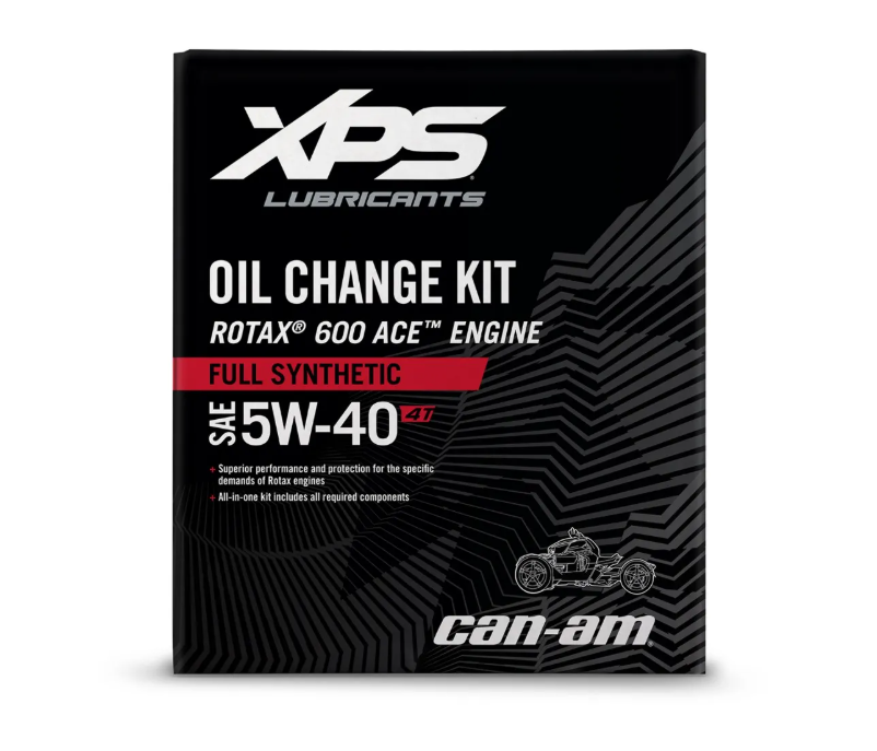 Can-Am XPS 4T 5W-40 Full Synthetic Oil Change Kit for Rotax 600 CC engine SKU 9779490