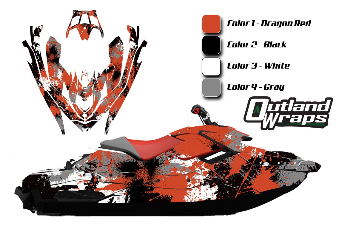 Sea-Doo 2024+ Spark & Spark Trixx Wrap - Picasso