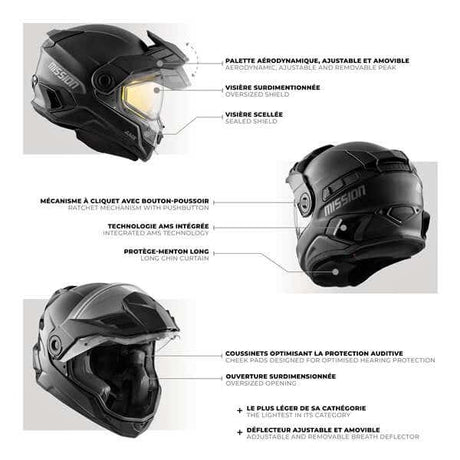 CKX Mission AMS DL Helmet - Solid