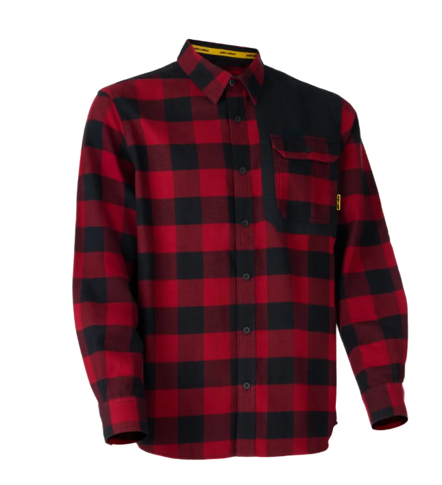 Ski-Doo Men's Buffalo Plaid Flannel Shirt