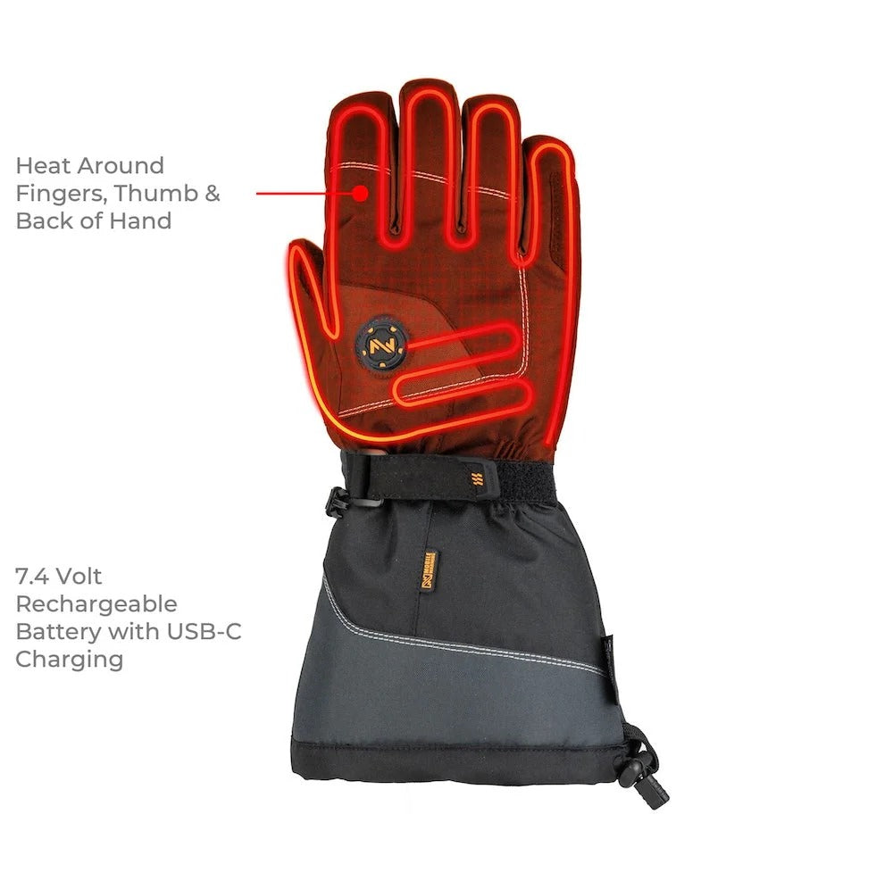 Squall 2.0 Heated Glove - Unisex 7.4v - Black - XL