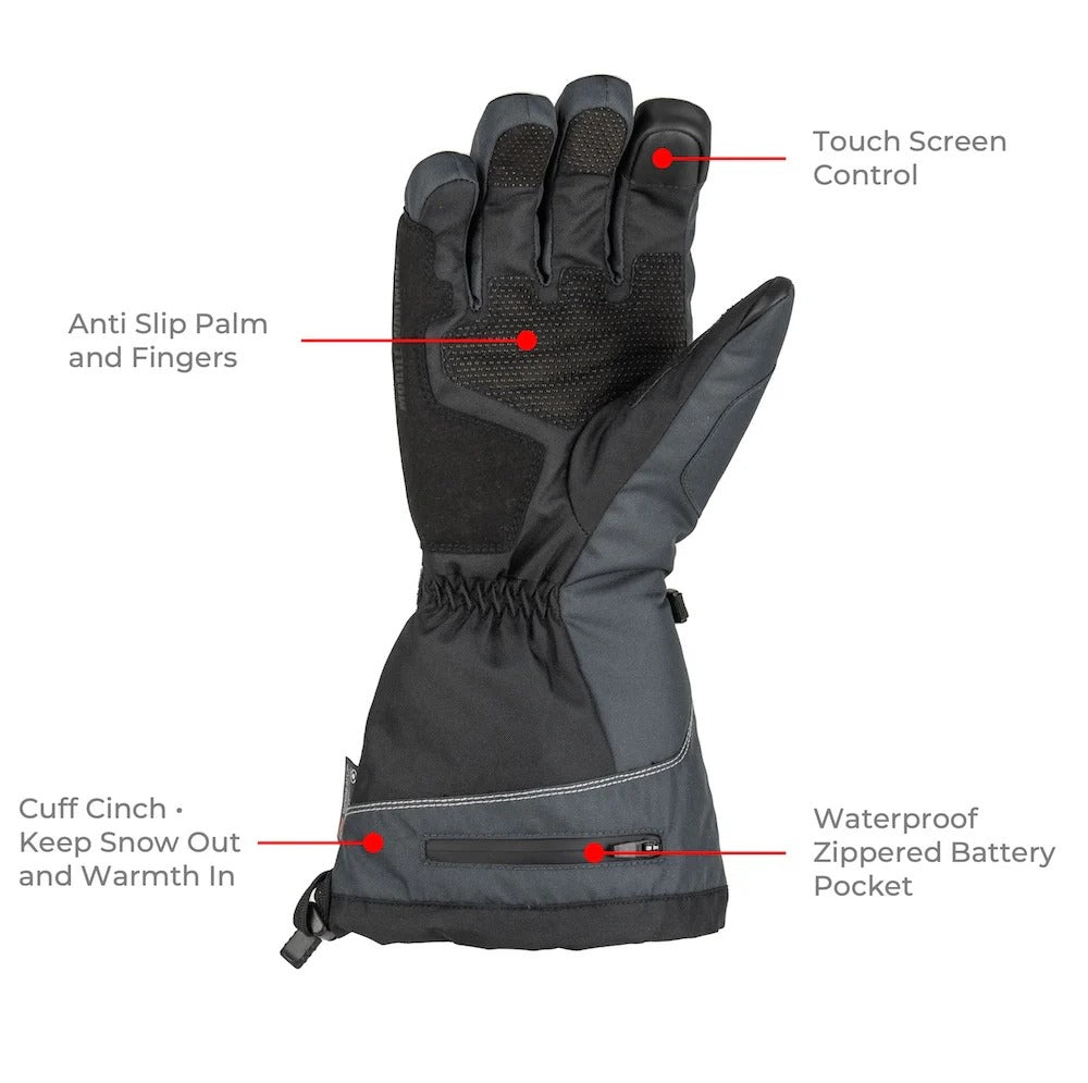 Squall 2.0 Heated Glove - Unisex 7.4v - Black - XL