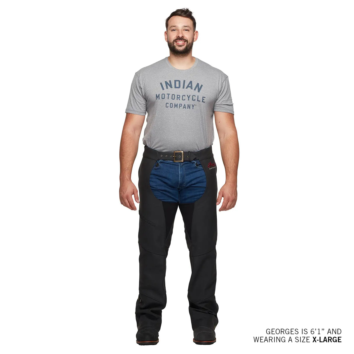 Indian Motorcycle Men's Traditional Leather Chaps