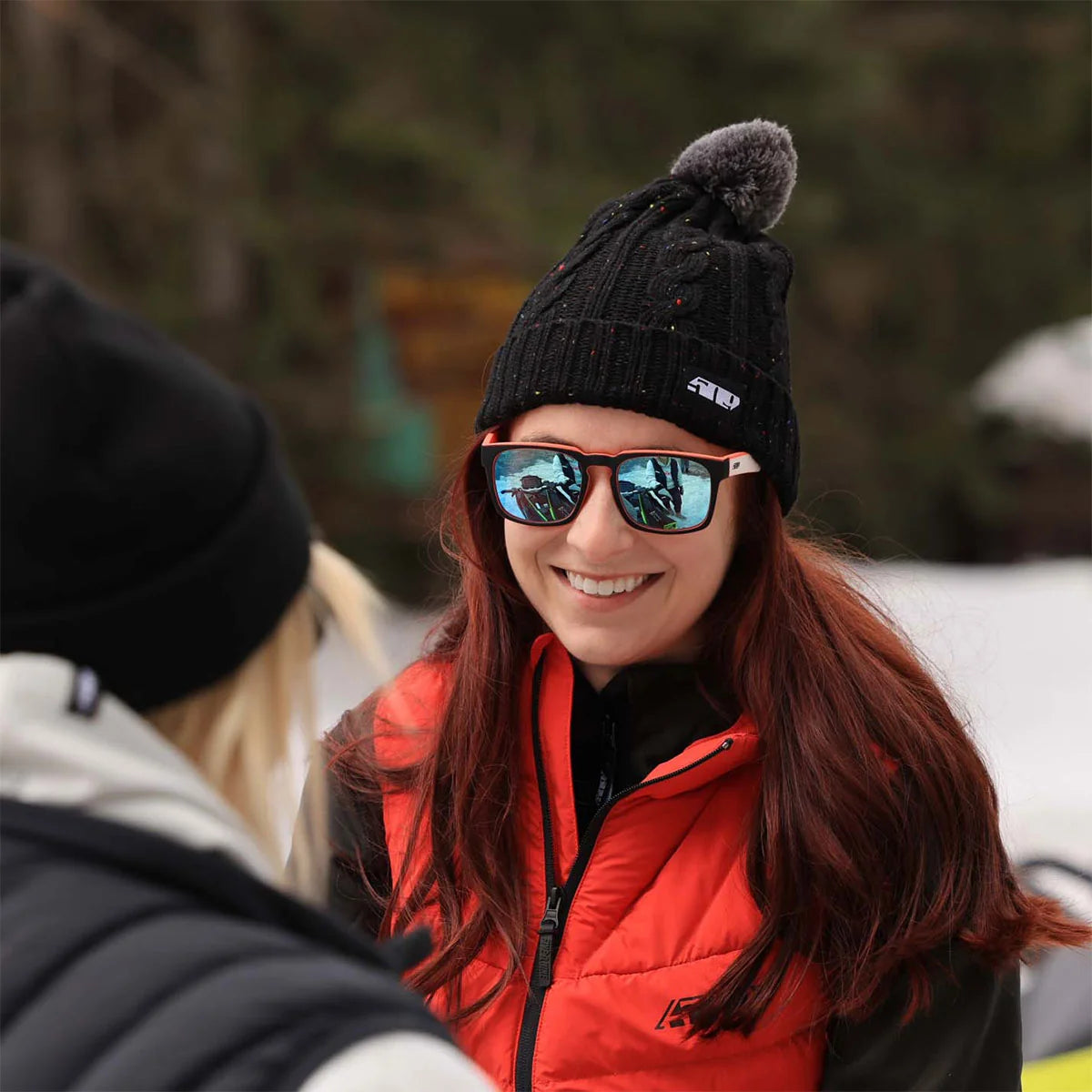 509 Women's Fleck Pom Beanie