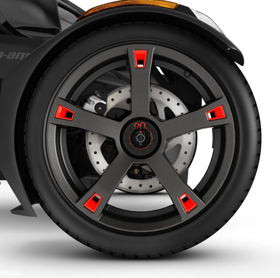 Can-Am Ryker Wheel Accents - Adrenaline Red