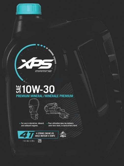 XPS Marine 10W-30 Premium Mineral 4-Stroke Marine Engine Oil, 1 Gallon