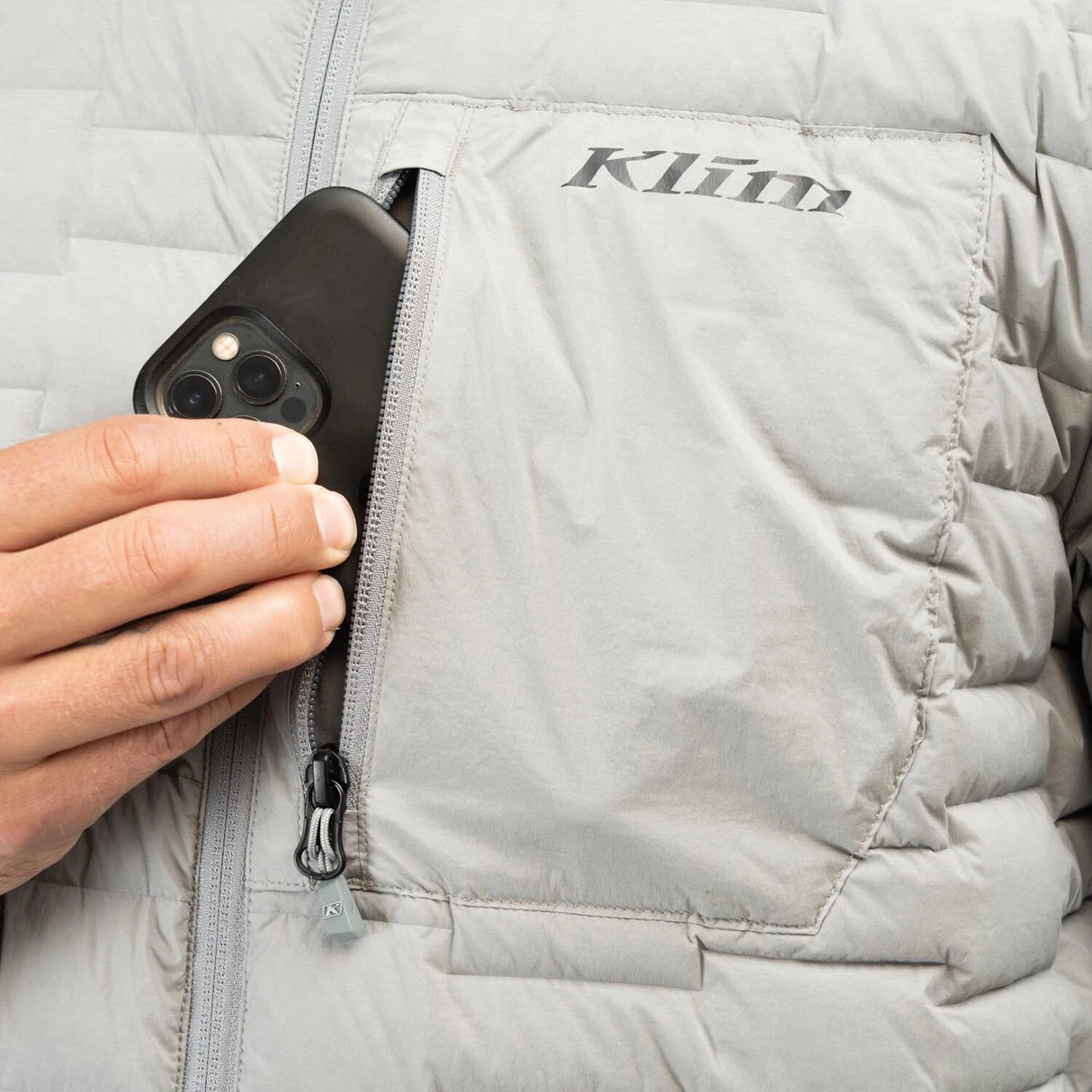 Klim Men's Boulder Stretch Down Hooded Jacket