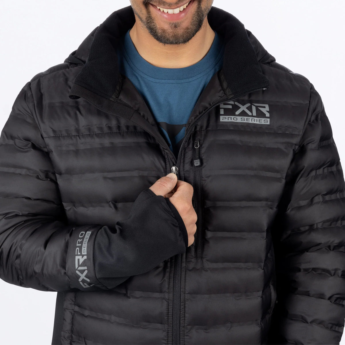 FXR Men's Podium Hybrid Quilted Hoodie