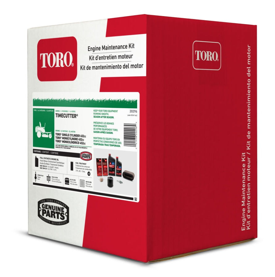 Toro TimeCutter Engine Maintenance Kit w/Heavy-Duty Air Filter for Single Cylinder