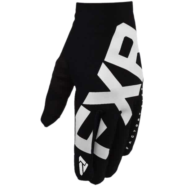 FXR Slip-On Lite MX Glove - Black/White