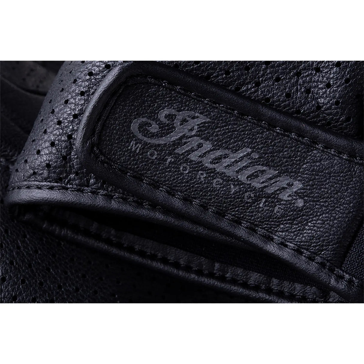 Indian Motorcycle Men's Leather Fingerless Denton Glove