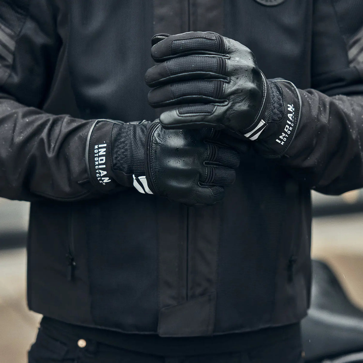 Indian Motorcycle Men's San Pedro Mesh Gloves