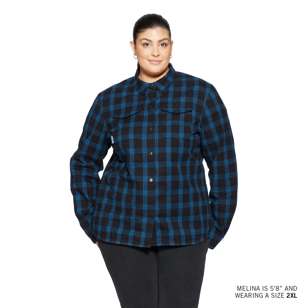 Indian Motorcycle Women's Canyon Plaid Overshirt