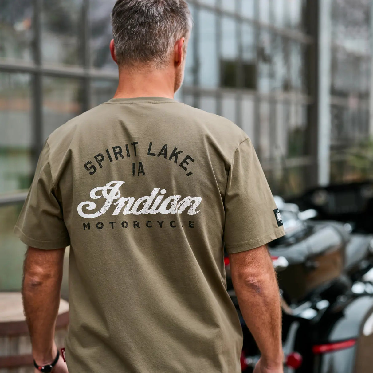 Indian Motorcycle Men's Spirit Lake IA Pocket T-Shirt
