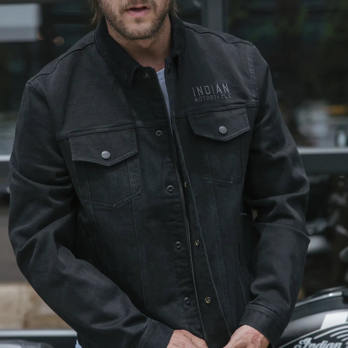 Indian Motorcycle Men's Rockingham Denim Jacket