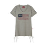 Indian Motorcycle Women's Flag Bikes Print T-shirt