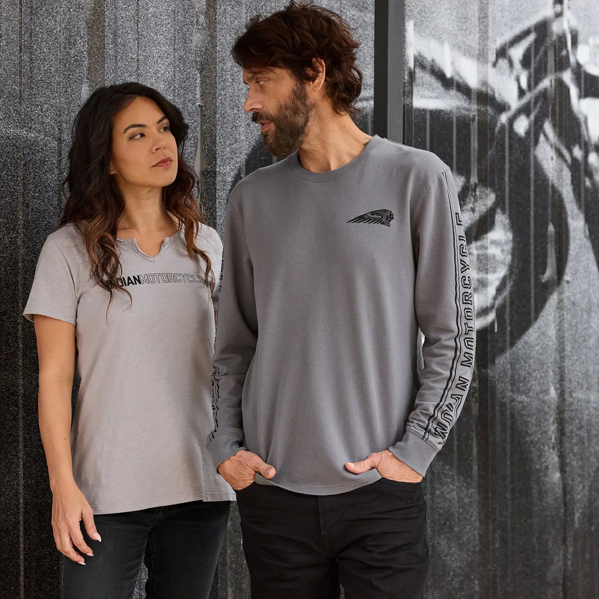 Indian Motorcycle Women's Logo Back Pleat T-shirt