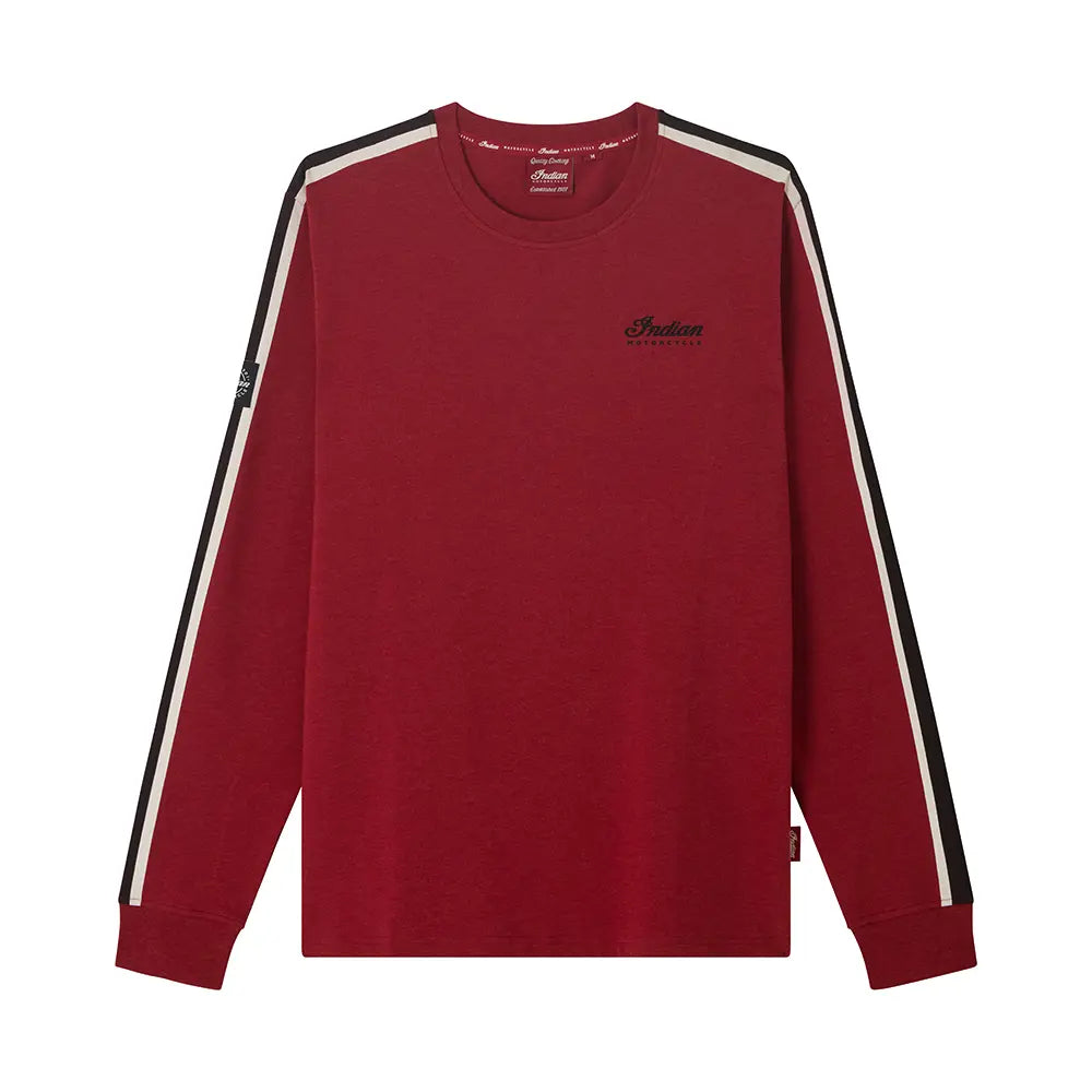 Indian Motorcycle Men's Headdress Striped Long Sleeve T-Shirt