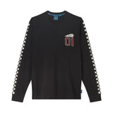 Indian Motorcycle Men's Checkered Graphic Long Sleeve T-Shirt