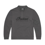 Indian Motorcycle Men's Quarter Zip Logo Headdress Top