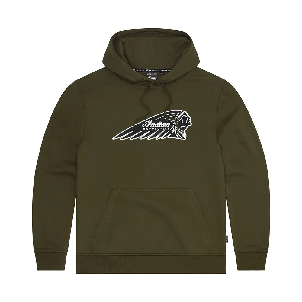 Indian Motorcycle Men's Outline Headdress Hoodie