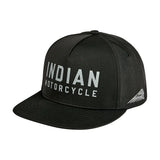 Indian Motorcycle Block Logo Print Flat Peak Cap
