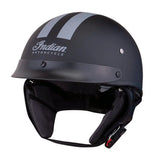 Indian Motorcycle Half Helmet with Gray Stripe