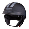 Indian Motorcycle Half Helmet with Gray Stripe