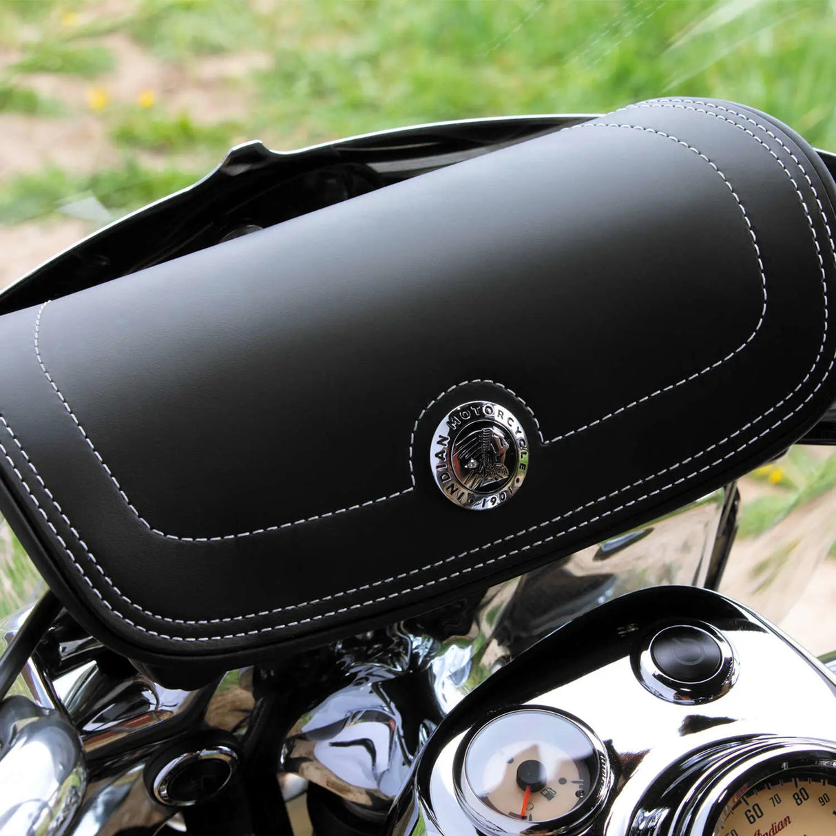 Indian Motorcycle Genuine Leather Handlebar Bag