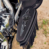 Indian Motorcycle Headdress Rider Floorboard Pads in Polished - Pair