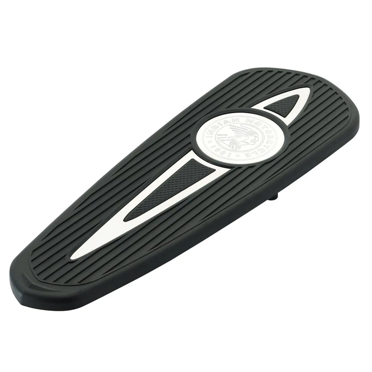 Indian Motorcycle Headdress Rider Floorboard Pads in Polished - Pair