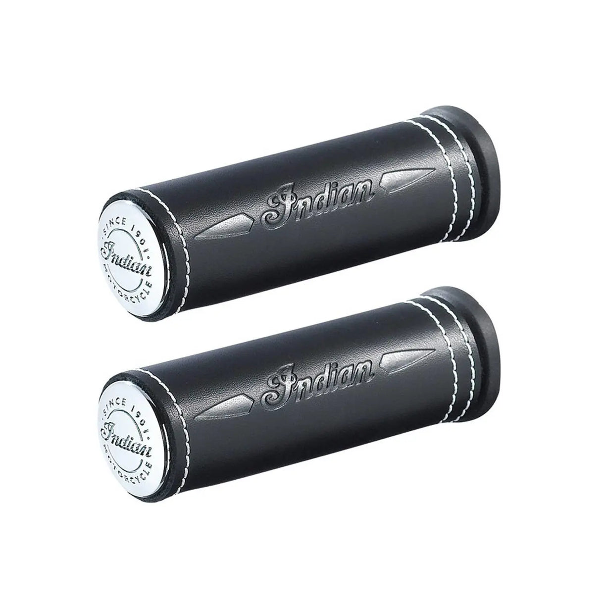Indian Motorcycle Genuine Leather Handlebar Grip Wraps - Pair