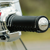 Indian Motorcycle Genuine Leather Handlebar Grip Wraps - Pair