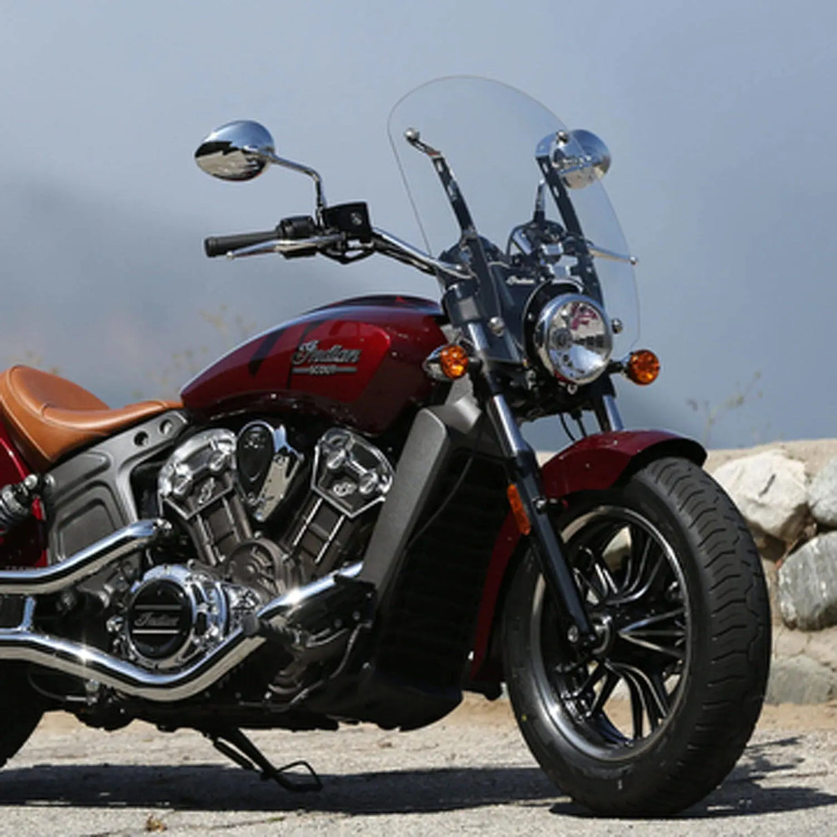 Indian Motorcycle Polycarbonate 19 in. Quick Release Windshield - Clear