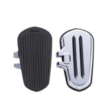 Indian Motorcycle Passenger Floorboards with Pads in Chrome - Pair