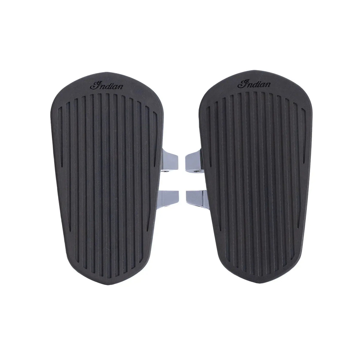 Indian Motorcycle Passenger Floorboards with Pads in Chrome - Pair
