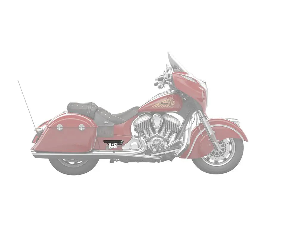 Indian Motorcycle Passenger Floorboards with Pads in Chrome - Pair