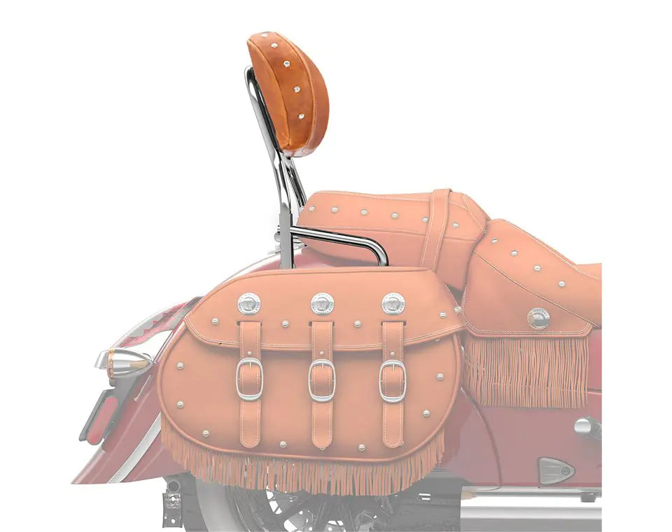 Indian Motorcycle Steel 12 in. Quick Release Passenger Backrest - Chrome