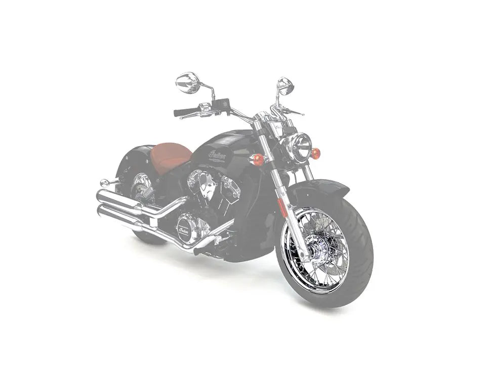Indian Motorcycle Steel 16 in. Laced FRONT Wheel - Chrome