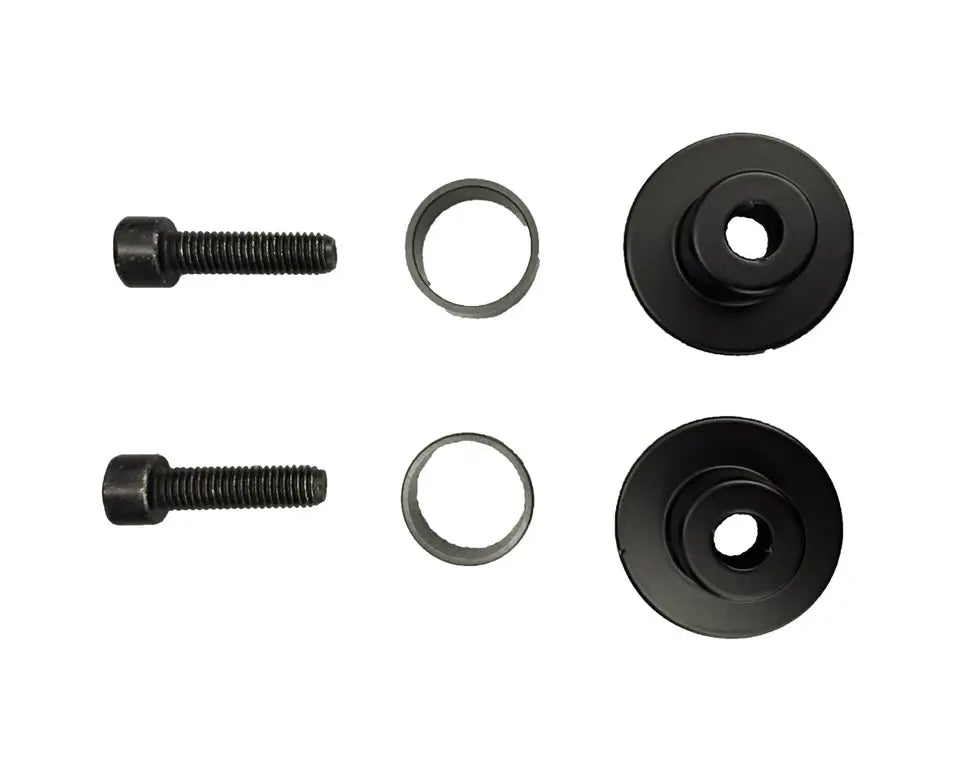 Indian Motorcycle Steel Top Mounted Spool Kit for Windshields - Black