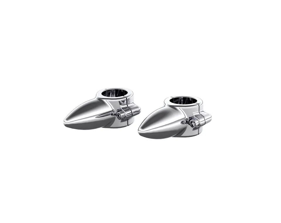 Highway Bar Toe Rests in Chrome - Pair