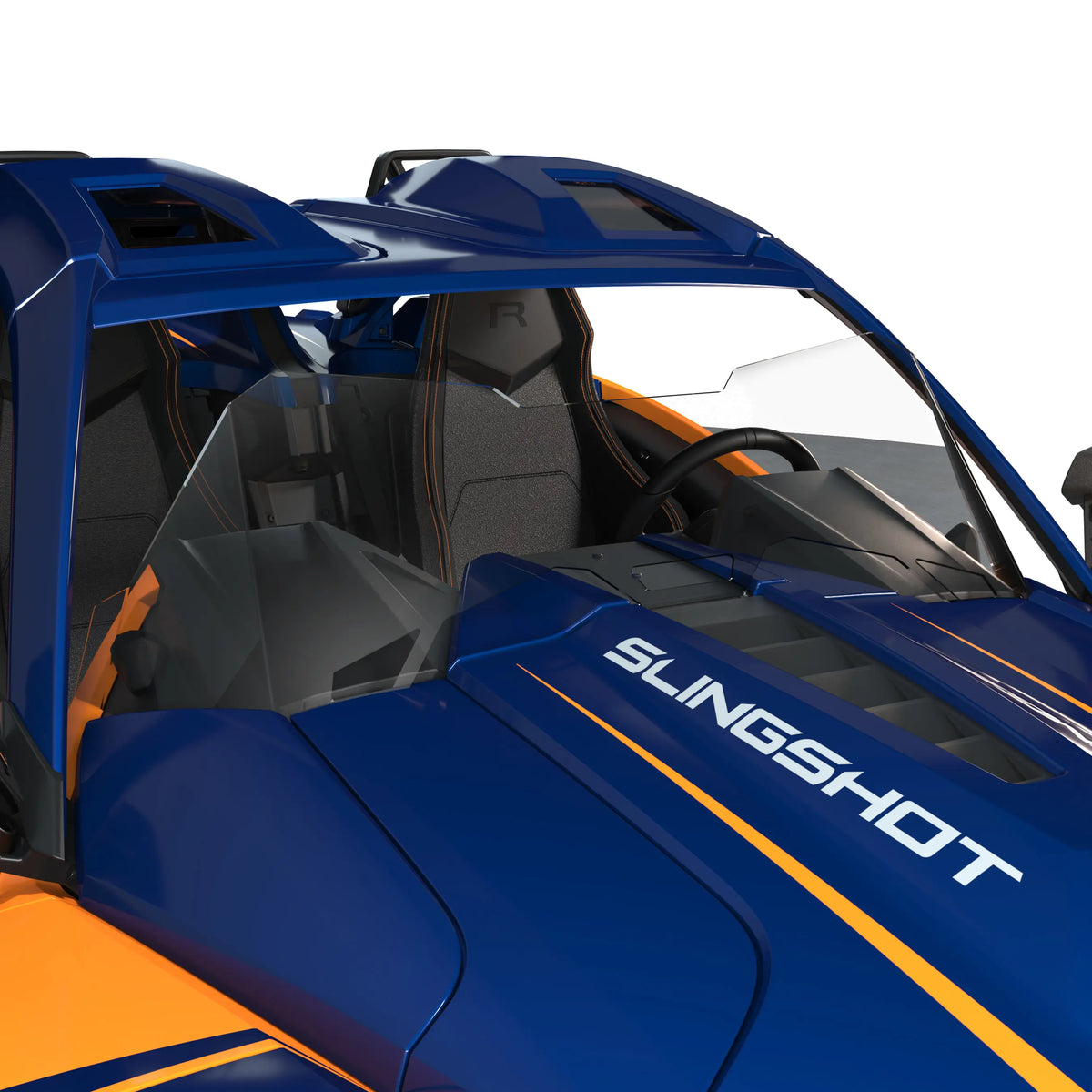 Polaris Slingshot Ripper Series Wind Deflector - Tall Clear