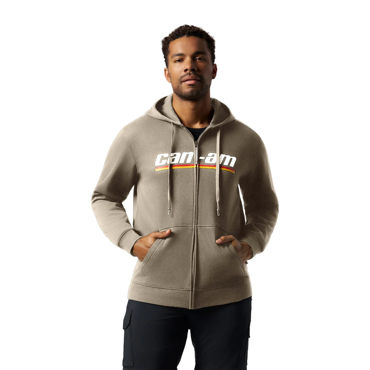 Can-Am Men's Emblem Zip-Up Hoodie