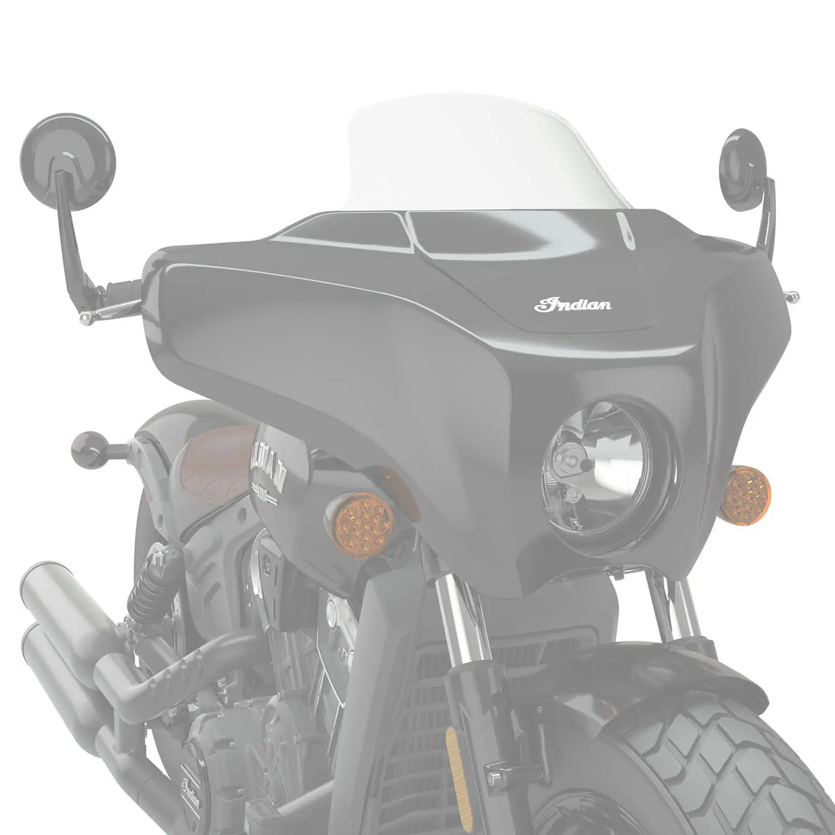 Indian Motorcycle Polycarbonate 7 in. Windshield for Quick Release Fairing, Tinted