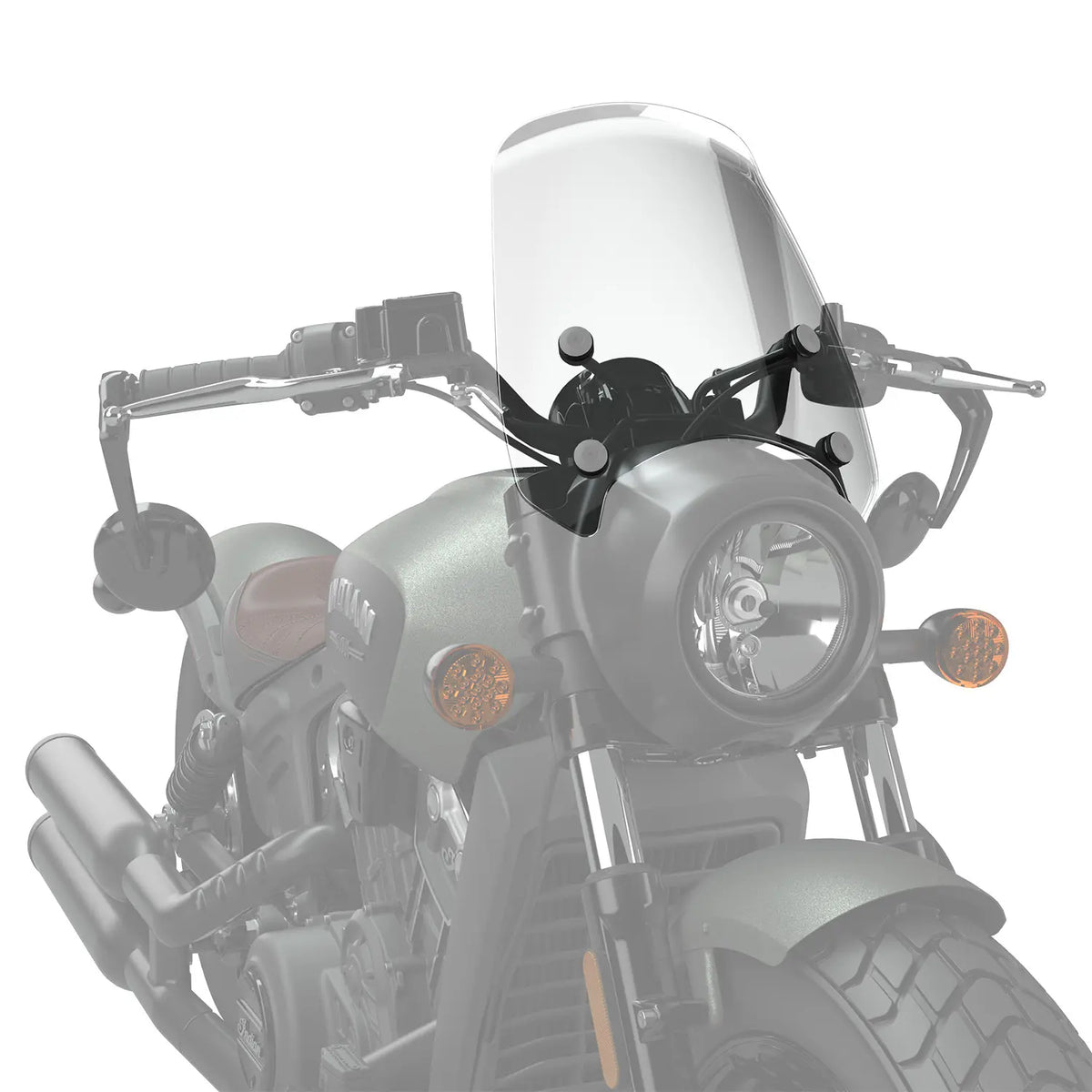 Indian Motorcycle Mid Wind Deflector for Scout & Bobber - Tinted