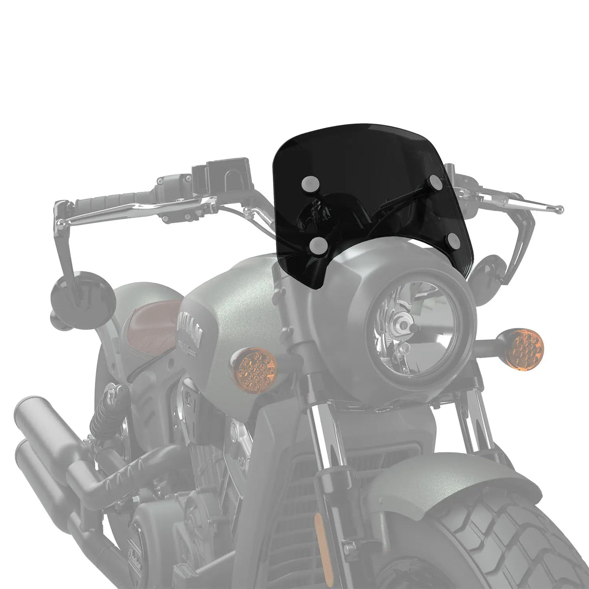 Indian Motorcycle Low Wind Deflector for Scout & Bobber - Tinted